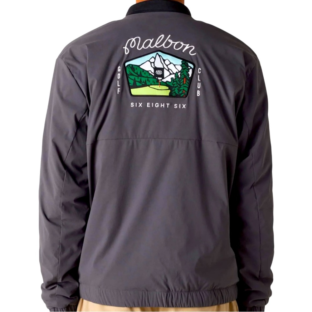 686 x Malbon Primaloft Drirelease Merino Lined Pullover Golf Jacket